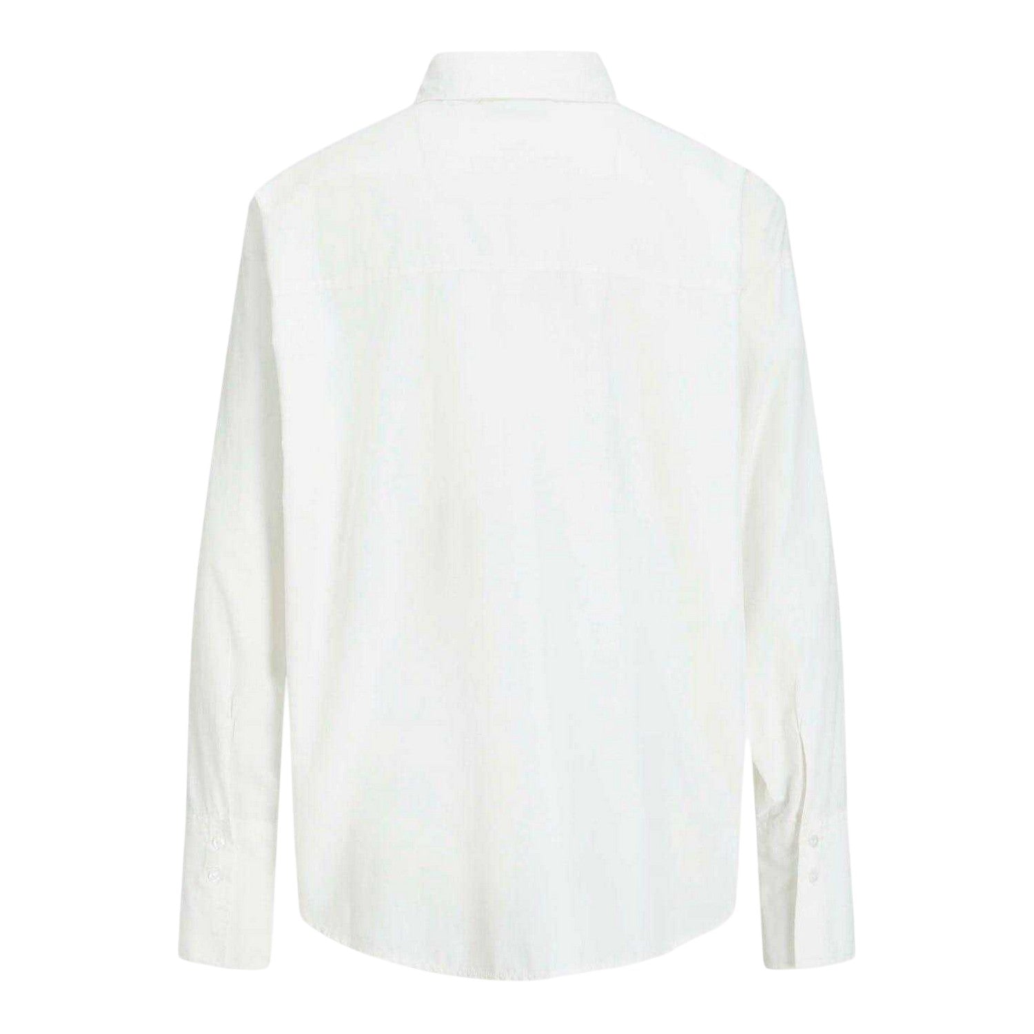 Blanc De Blanc - Back - JJXX Womens-Ladies Poplin Relaxed Fit Long-Sleeved Shirt