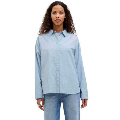 Skyway - Lifestyle - JJXX Womens-Ladies Poplin Relaxed Fit Long-Sleeved Shirt