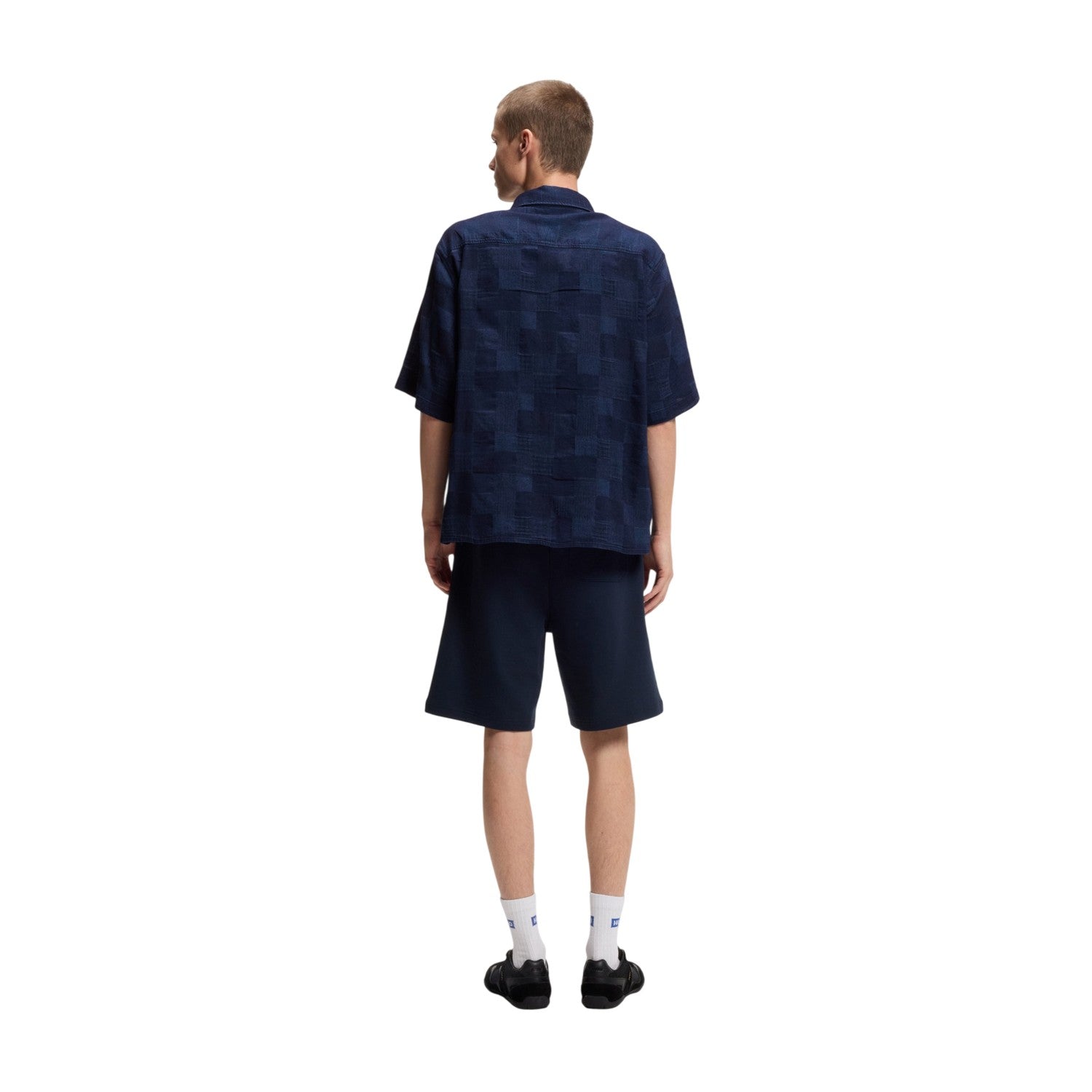 Blue - Back - Hugo Mens Ekyno Shirt