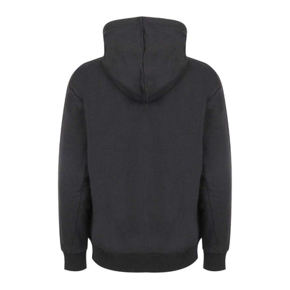 Black - Back - No Fear Mens Plain Full Zip Hoodie