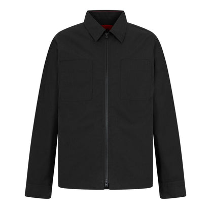 Black - Front - Hugo Mens Evalom Oxford Shirt