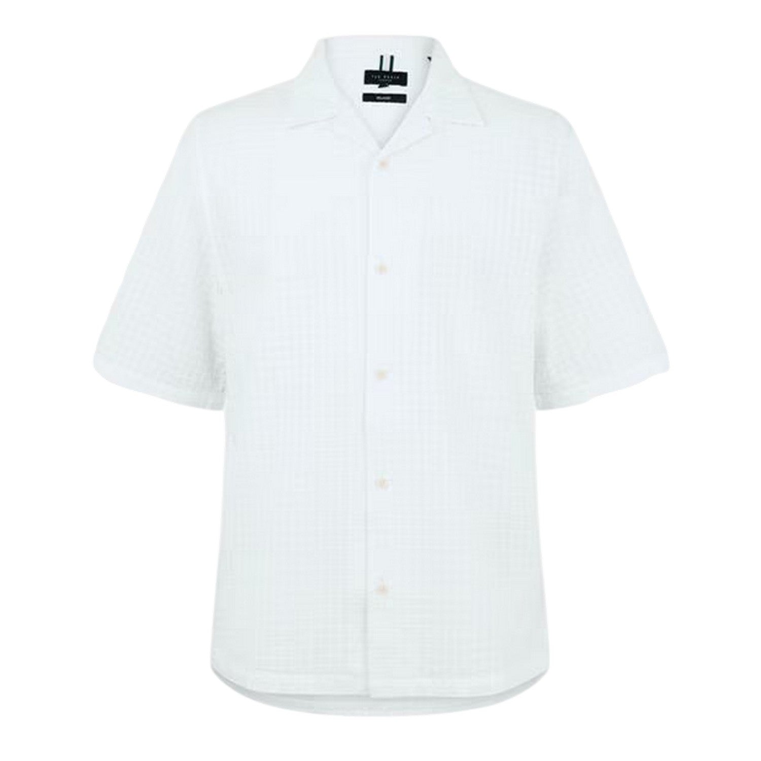 White - Front - Ted Baker Mens Geometric Shirt