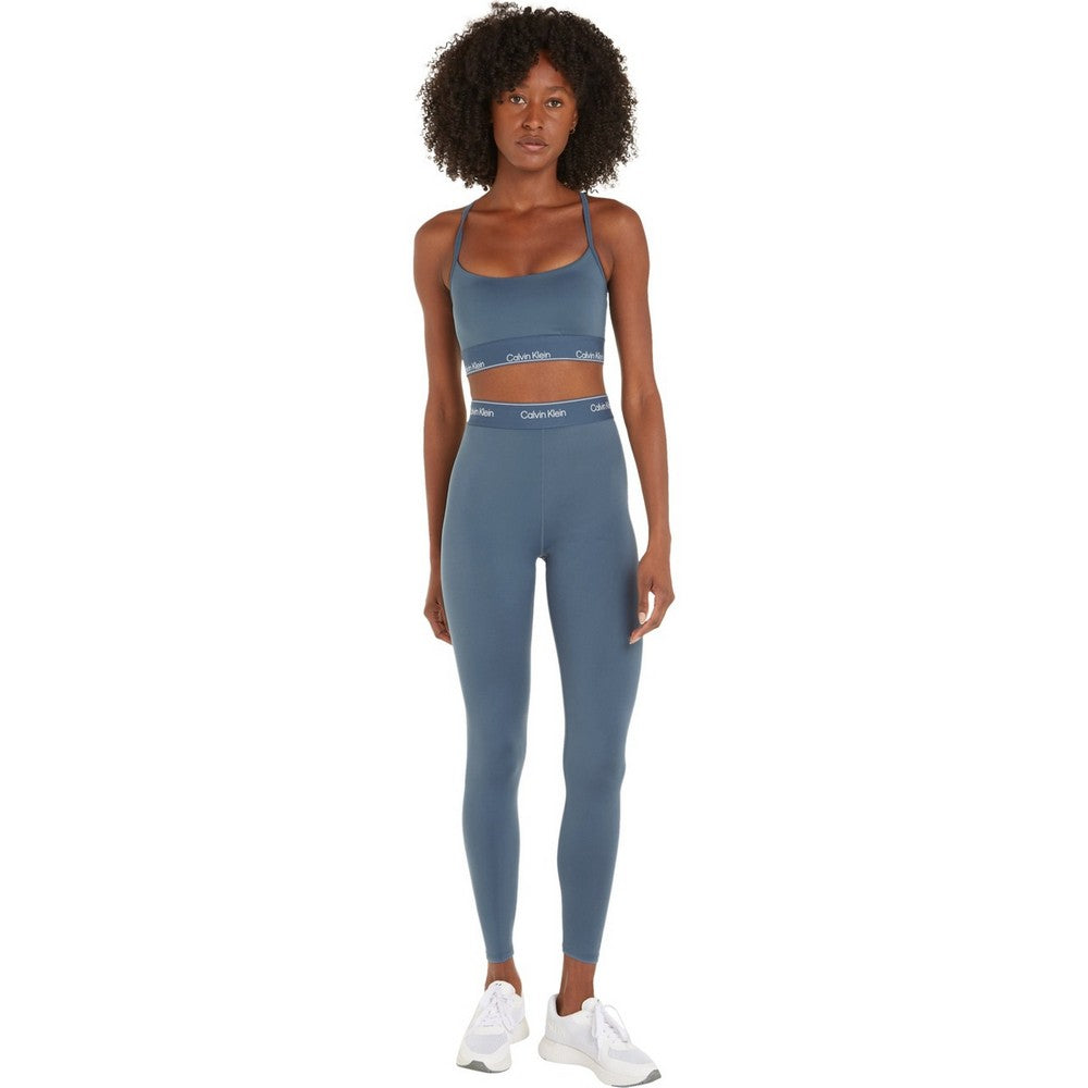 Blue - Lifestyle - Calvin Klein Womens-Ladies Gym 7-8 Leggings