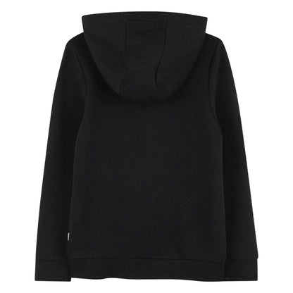 Black - Back - Boss Childrens-Kids Logo Full Zip Hoodie