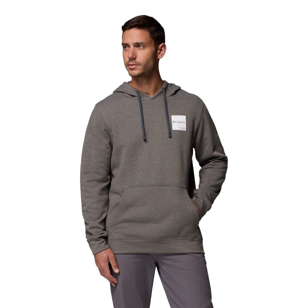 Charcoal - Front - Columbia Mens Trek Hoodie