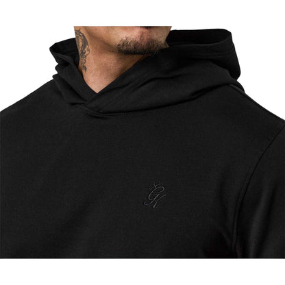 Black - Side - Gym King Mens Victory Loopback Hoodie