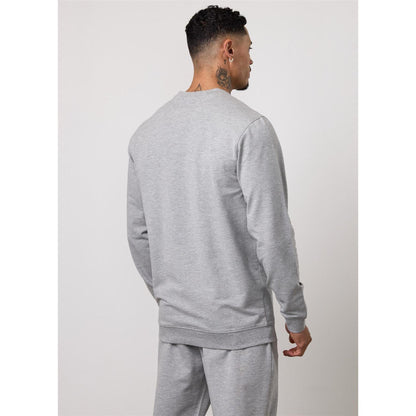 Grey Melange - Front - Gym King Mens Victory Loopback Hoodie