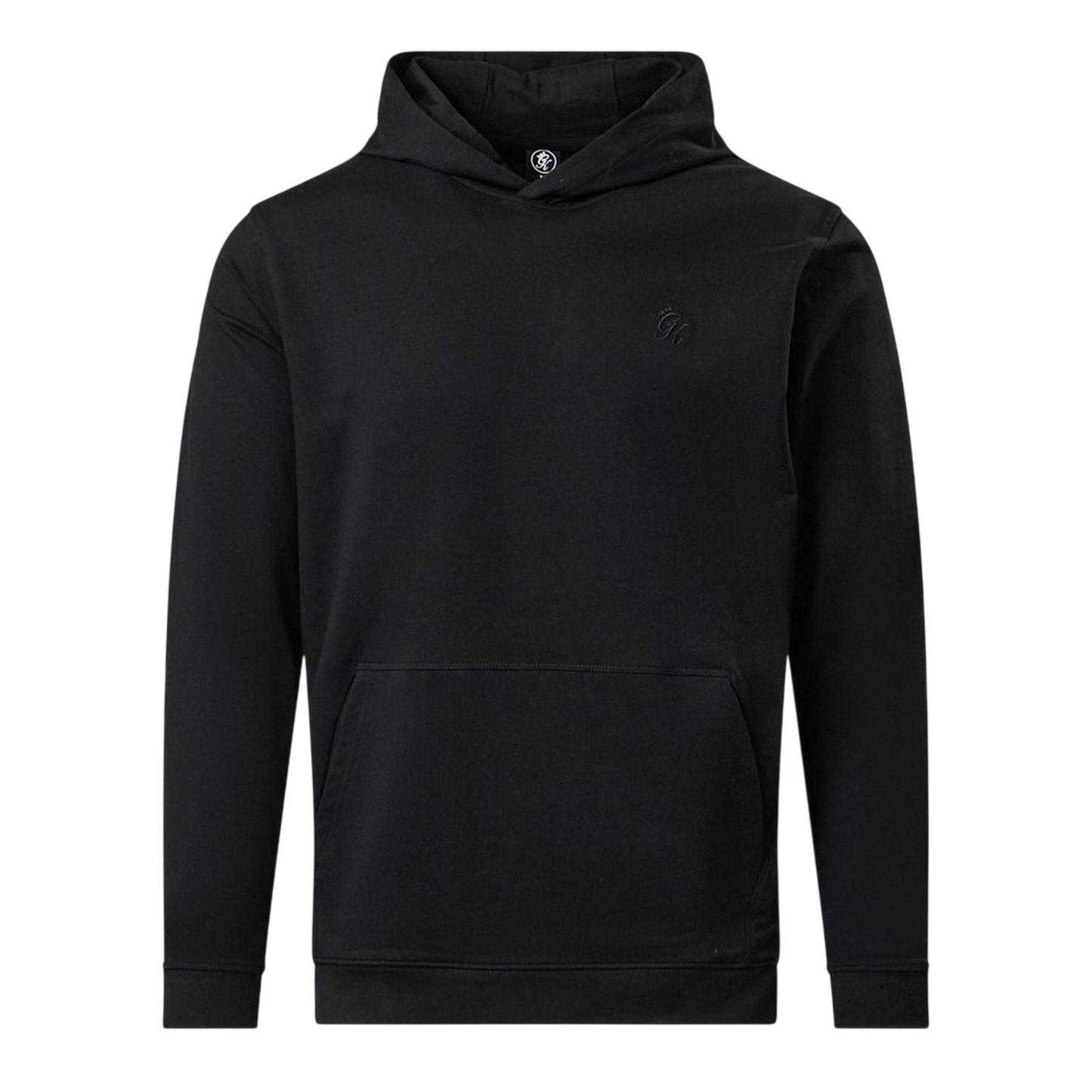 Black - Front - Gym King Mens Victory Loopback Hoodie