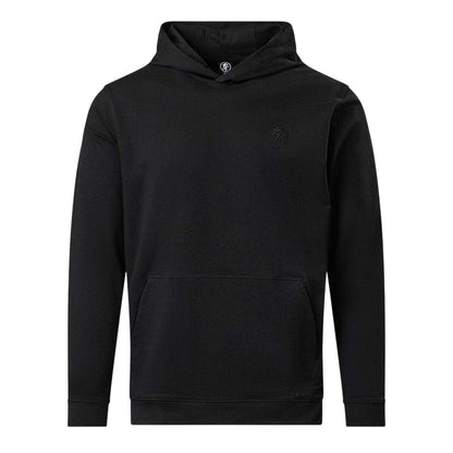 Black - Front - Gym King Mens Victory Loopback Hoodie