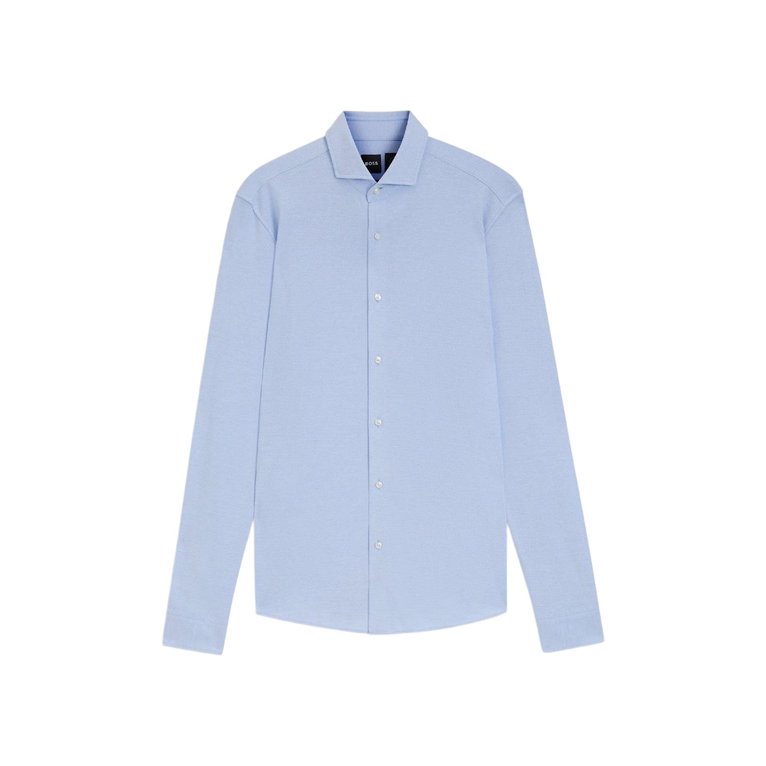Blue - Front - Boss Mens Oxford Spread Collar Long-Sleeved Formal Shirt