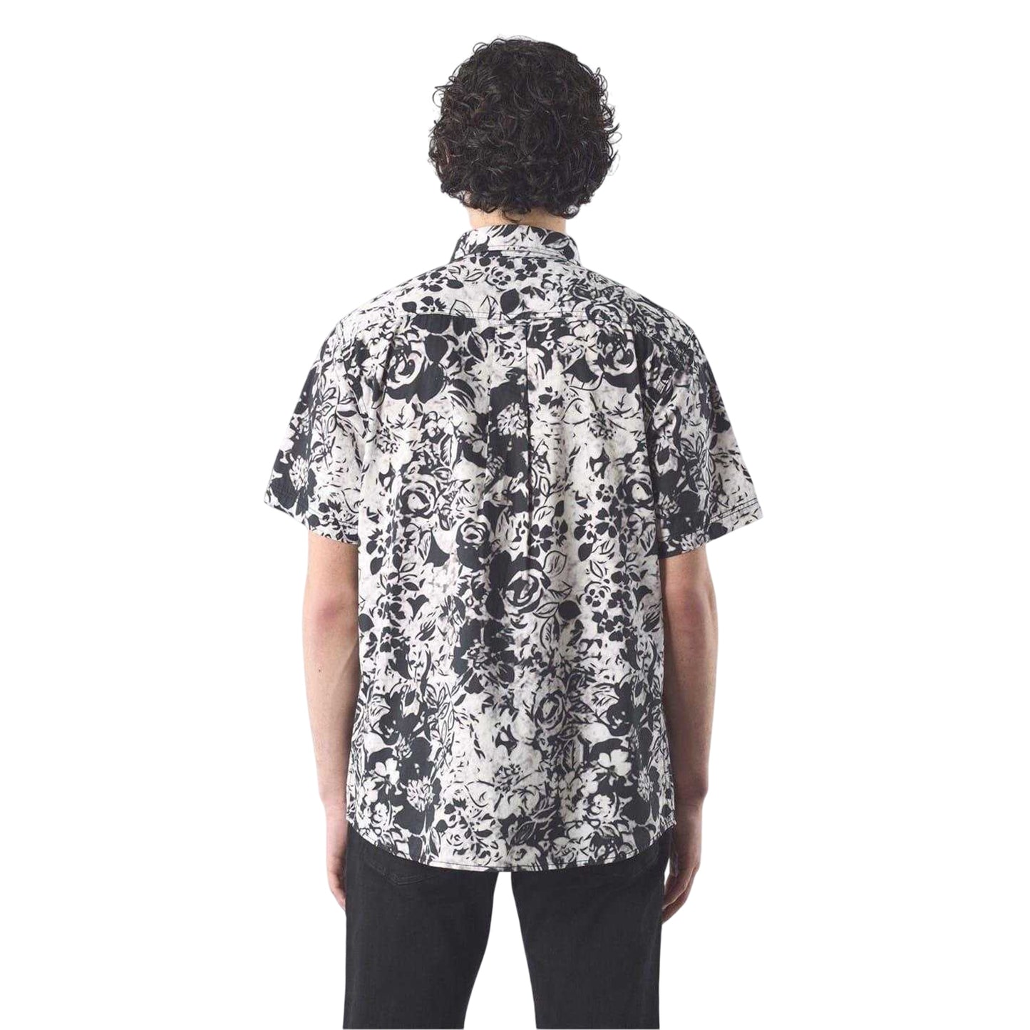 Black-White - Back - Pretty Green Mens Molineux Regular Short-Sleeved Shirt