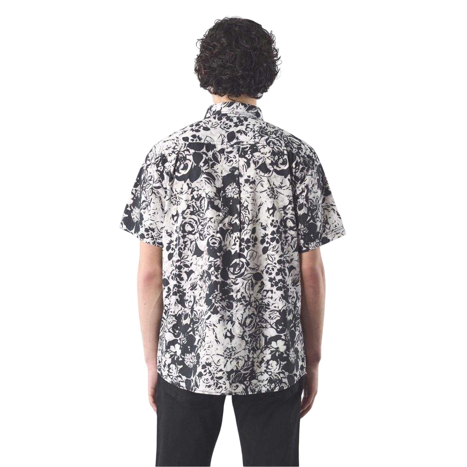 Black-White - Back - Pretty Green Mens Molineux Regular Short-Sleeved Shirt