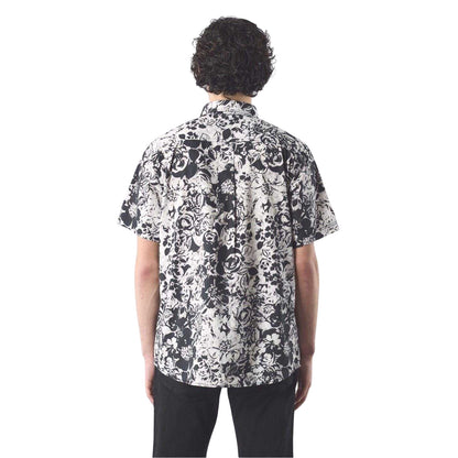 Black-White - Back - Pretty Green Mens Molineux Regular Short-Sleeved Shirt