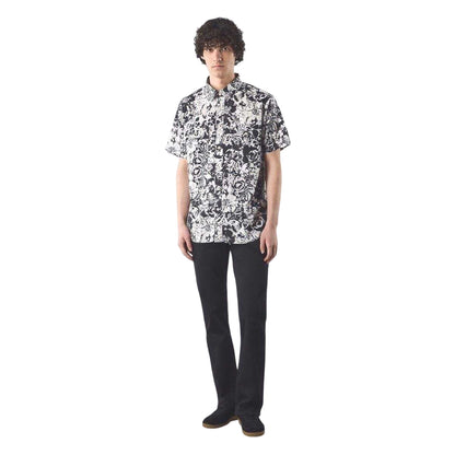 Black-White - Lifestyle - Pretty Green Mens Molineux Regular Short-Sleeved Shirt