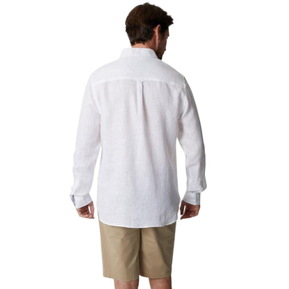 White - Back - Saltwell Mens Oxford Long-Sleeved Formal Shirt