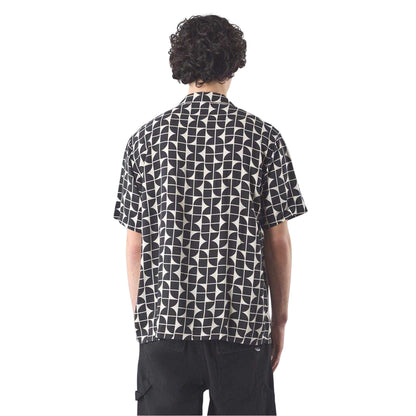 Black - Back - Pretty Green Mens Bauhaus Regular Short-Sleeved Shirt