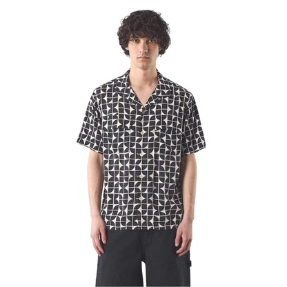 Black - Lifestyle - Pretty Green Mens Bauhaus Regular Short-Sleeved Shirt