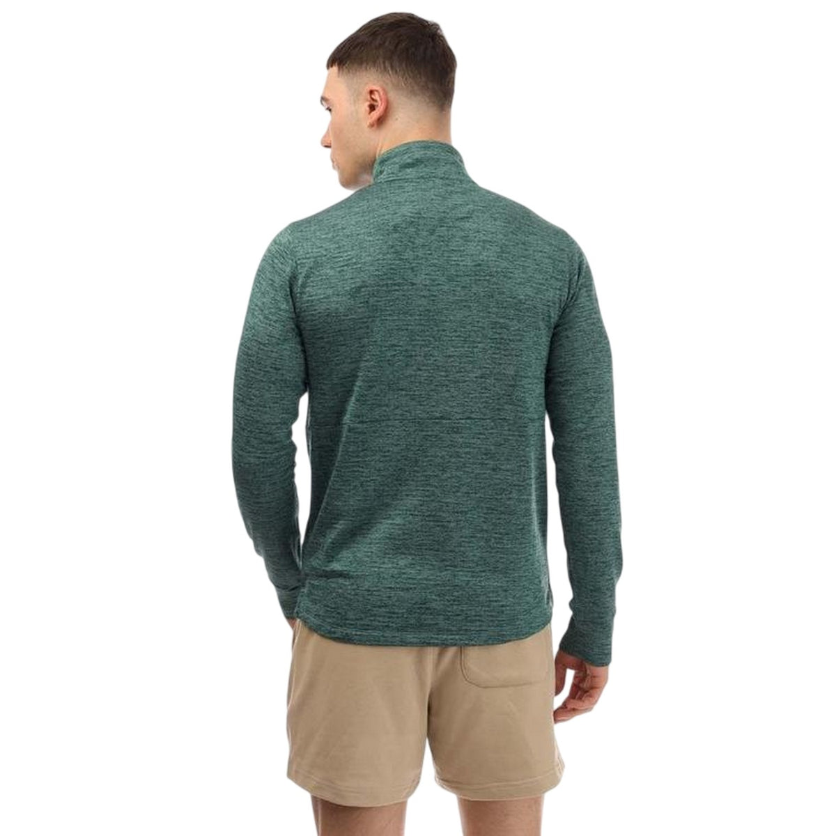 Green - Back - New Balance Mens Heat Grid Half Zip Athletic Top