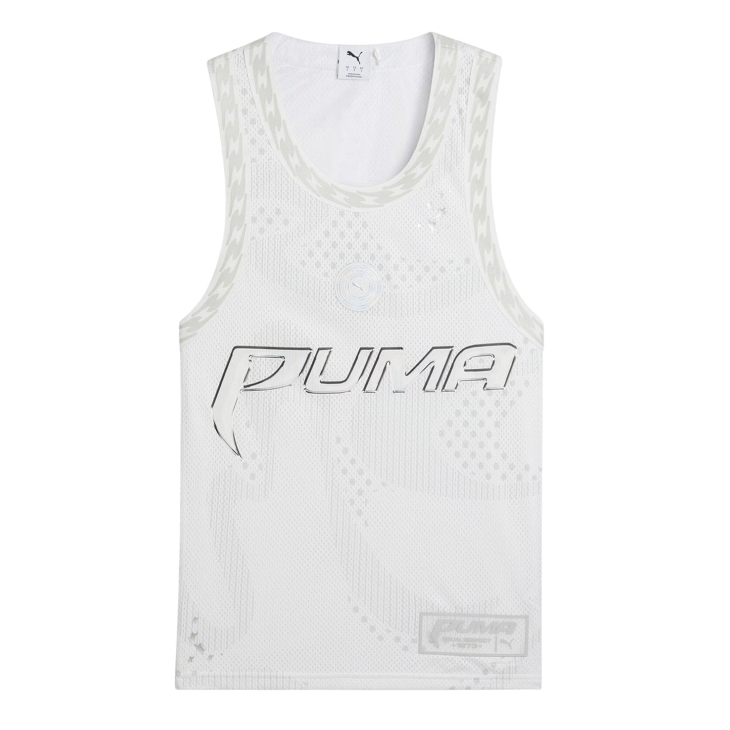 Puma White - Front - Puma Womens-Ladies Mesh Performance Basketball Jersey