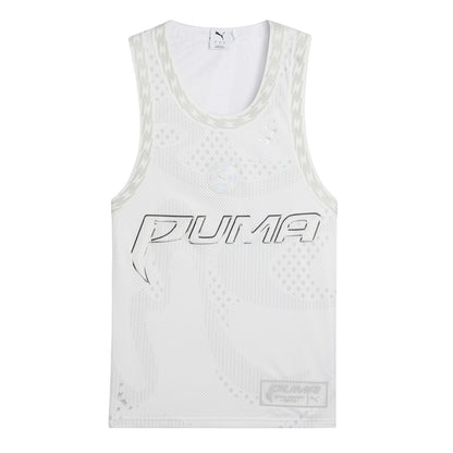 Puma White - Front - Puma Womens-Ladies Mesh Performance Basketball Jersey