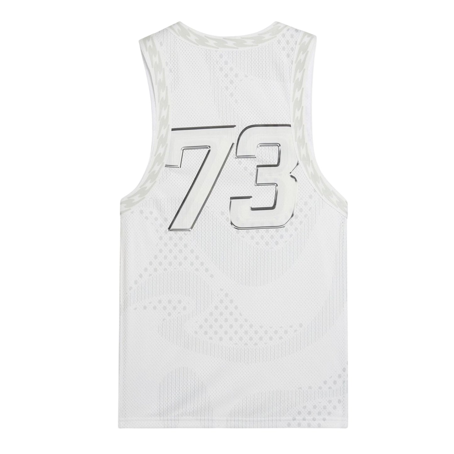 Puma White - Back - Puma Womens-Ladies Mesh Performance Basketball Jersey