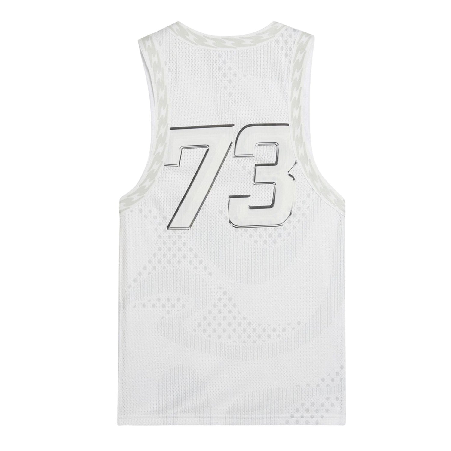 Puma White - Back - Puma Womens-Ladies Mesh Performance Basketball Jersey