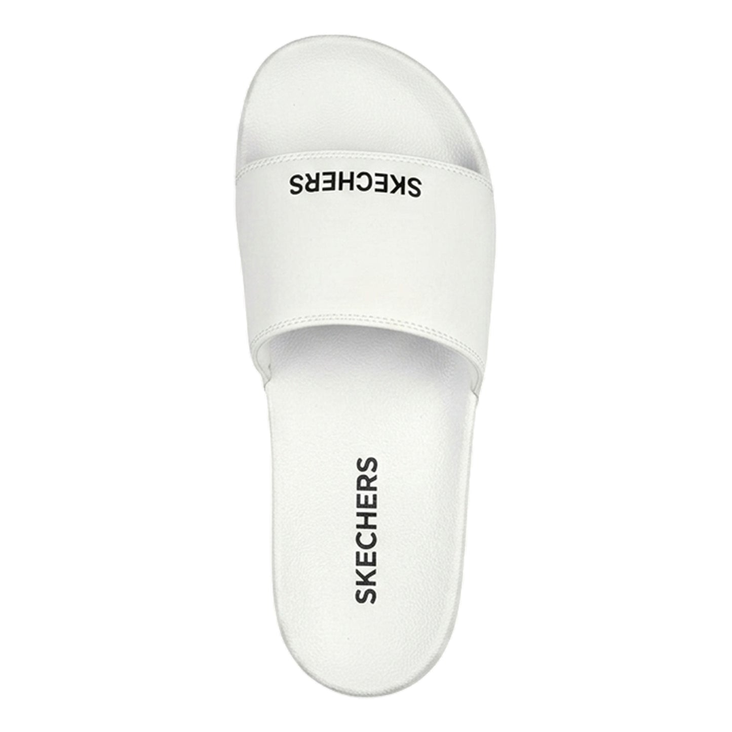 White-Black - Lifestyle - Skechers Mens Sidelines 2 Lightweight Sliders