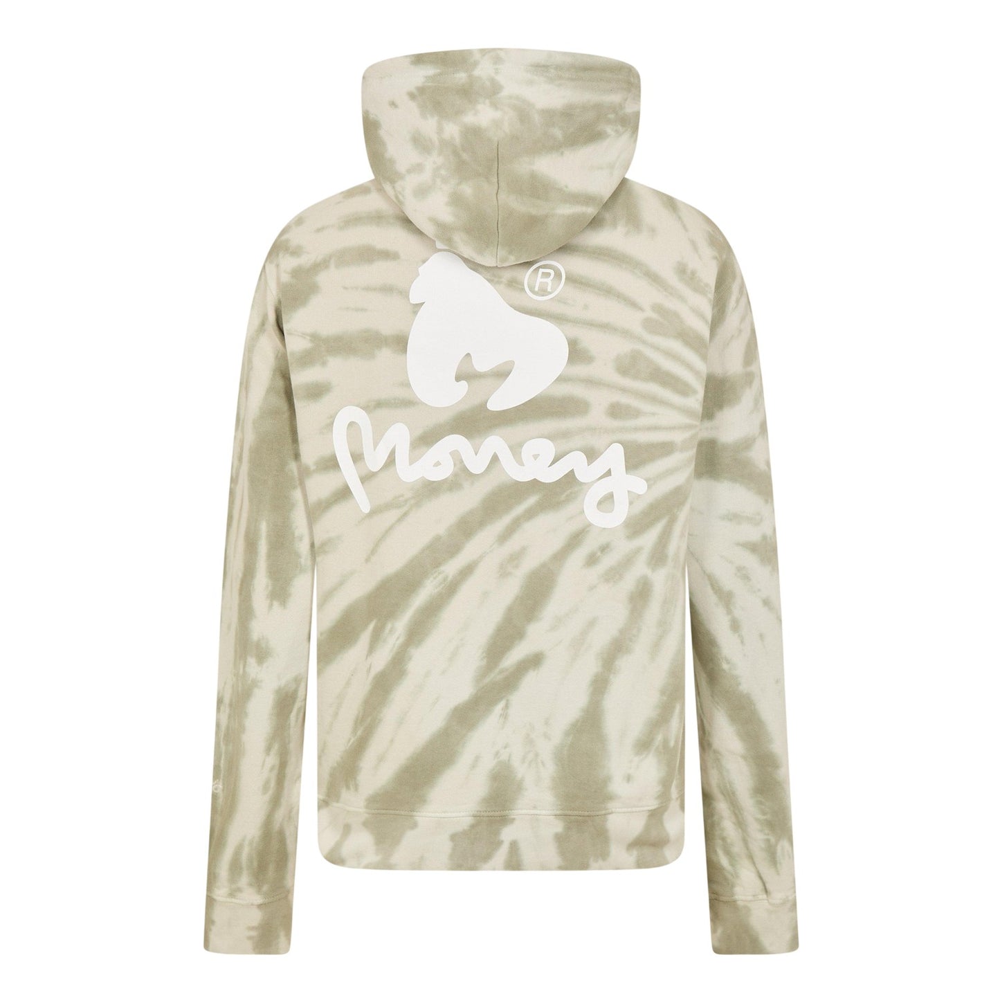 Castle Grey - Back - Money Mens Tie Dye Hoodie