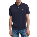 Blue - Side - Gant Mens Archive Shield Embroidered Polo Shirt