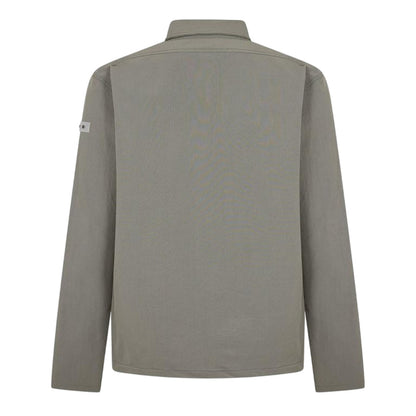 Light Grey - Back - Capo Mens Double Pocket Utility Jacket