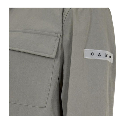 Light Grey - Side - Capo Mens Double Pocket Utility Jacket