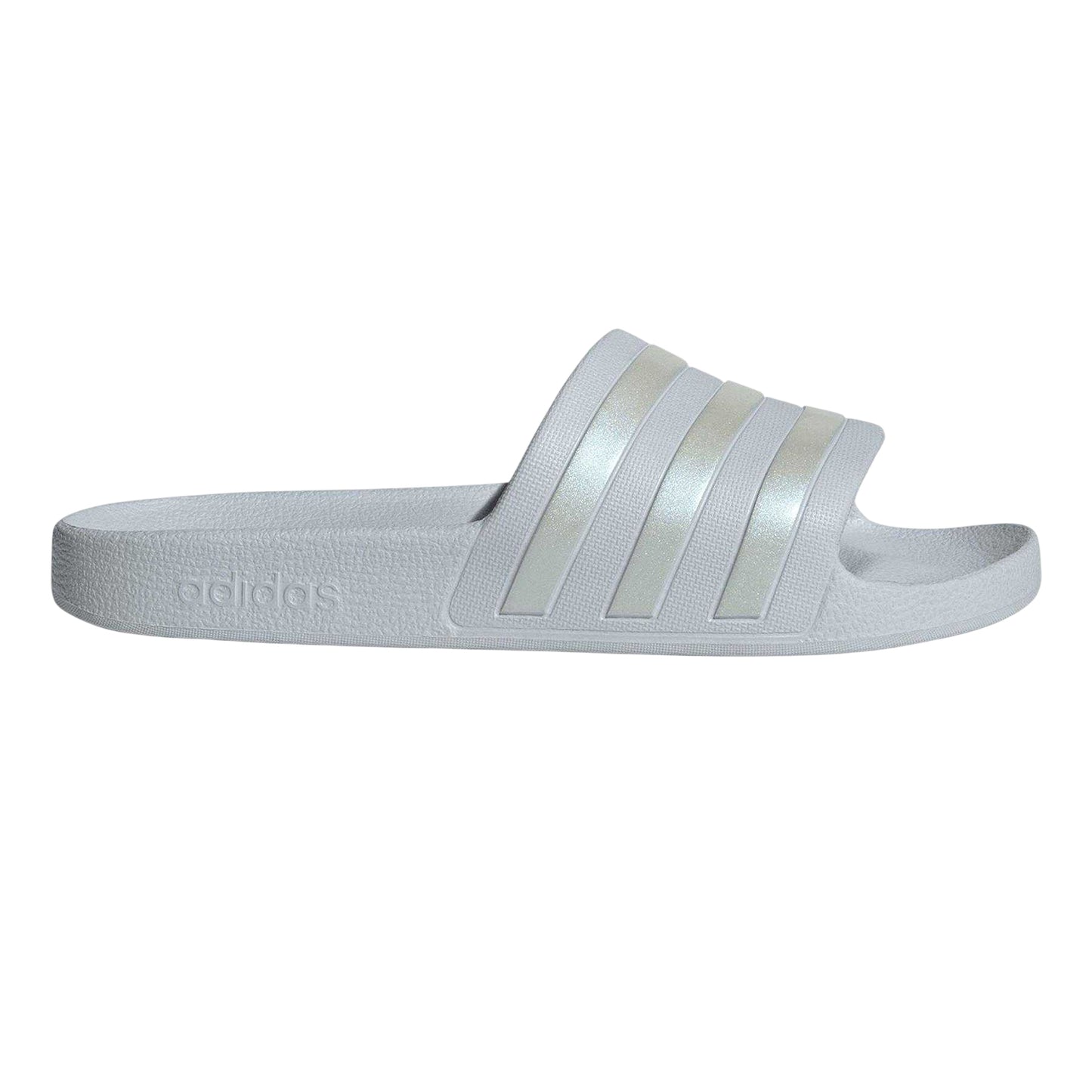 Pastel Blue - Front - Adidas Womens-Ladies Adilette Aqua Slides