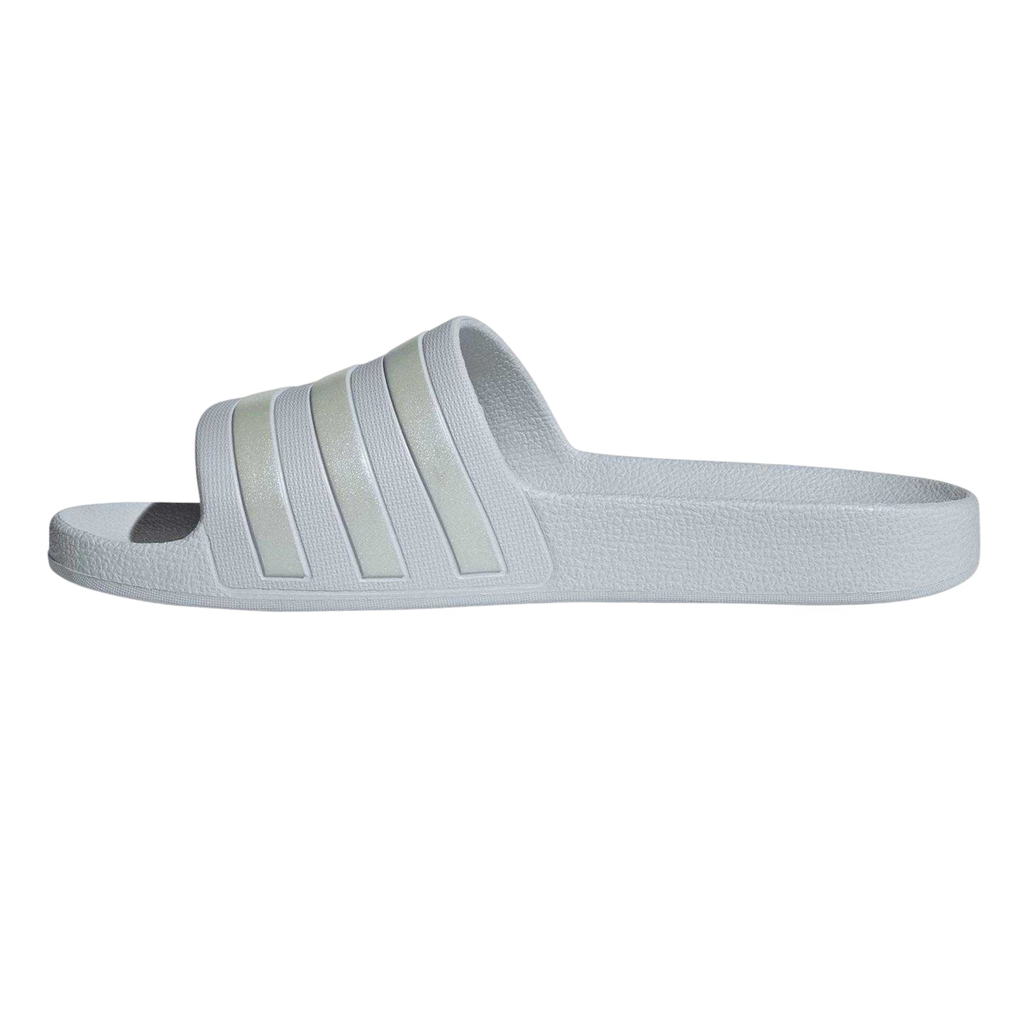Pastel Blue - Side - Adidas Womens-Ladies Adilette Aqua Slides