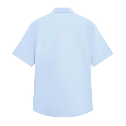 Light Blue - Back - Ted Baker Mens Oxford Regular Short-Sleeved Shirt