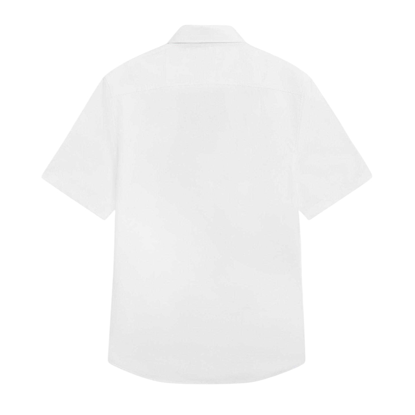 White - Back - Ted Baker Mens Oxford Regular Short-Sleeved Shirt