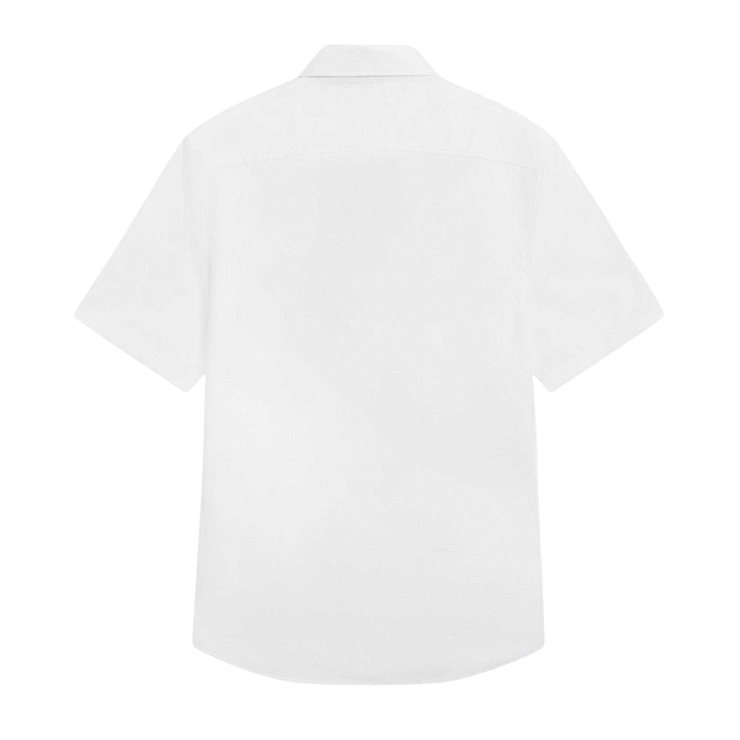 White - Back - Ted Baker Mens Oxford Regular Short-Sleeved Shirt