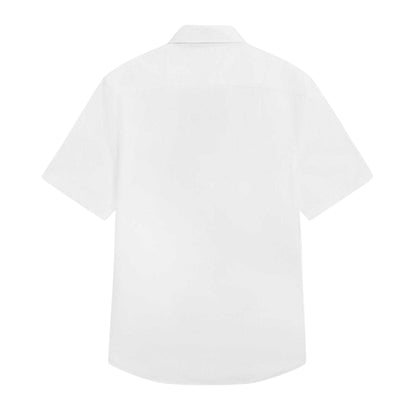 White - Back - Ted Baker Mens Oxford Regular Short-Sleeved Shirt