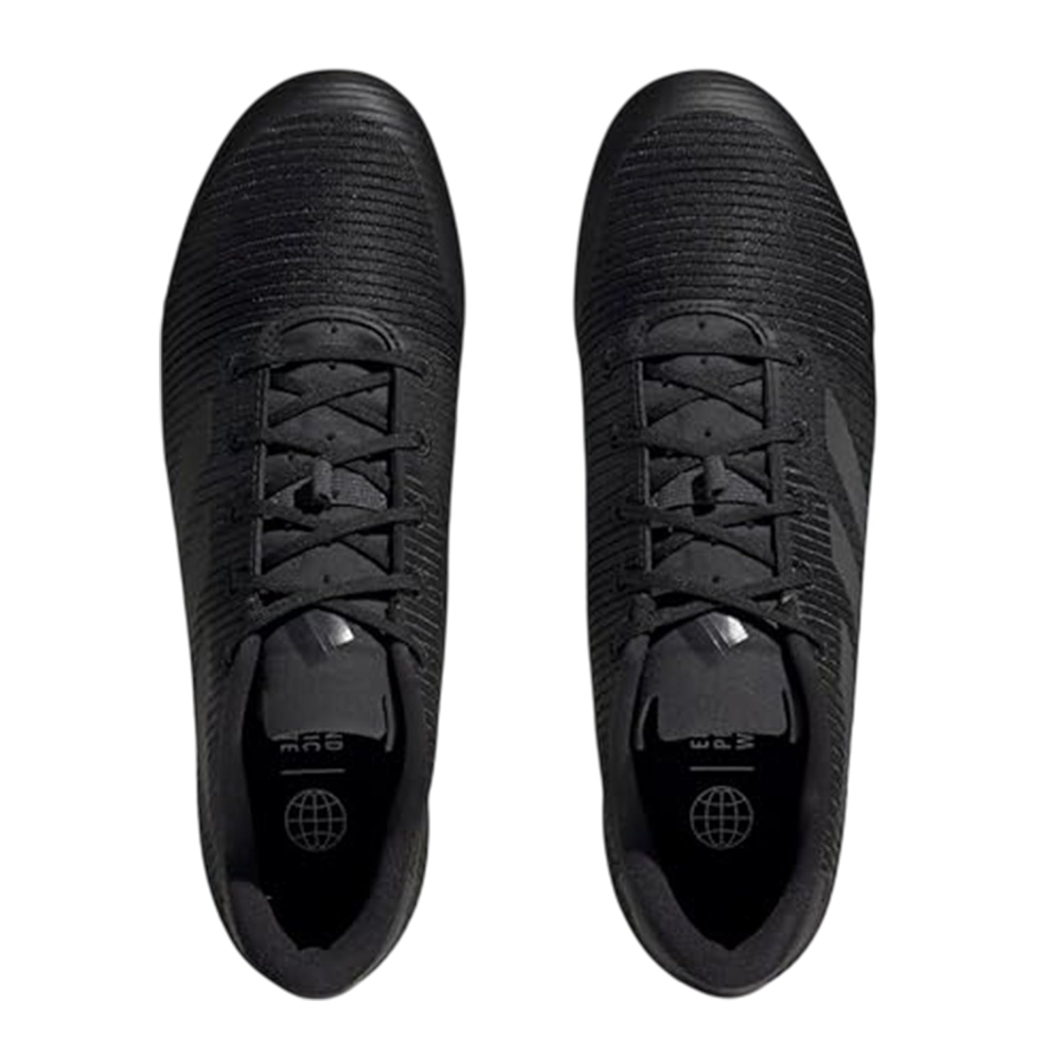 Core Black - Side - Adidas Childrens-Kids The Shoe 2.0 Road 3 Stripes Cycling Flat Cycling Shorts