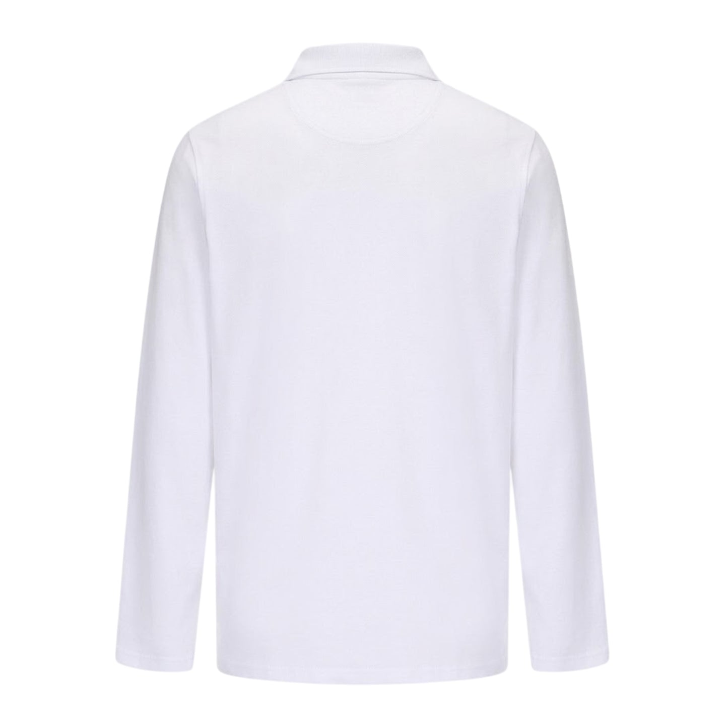 Cream - Back - Slazenger Mens Logo Long-Sleeved Cricket Shirt
