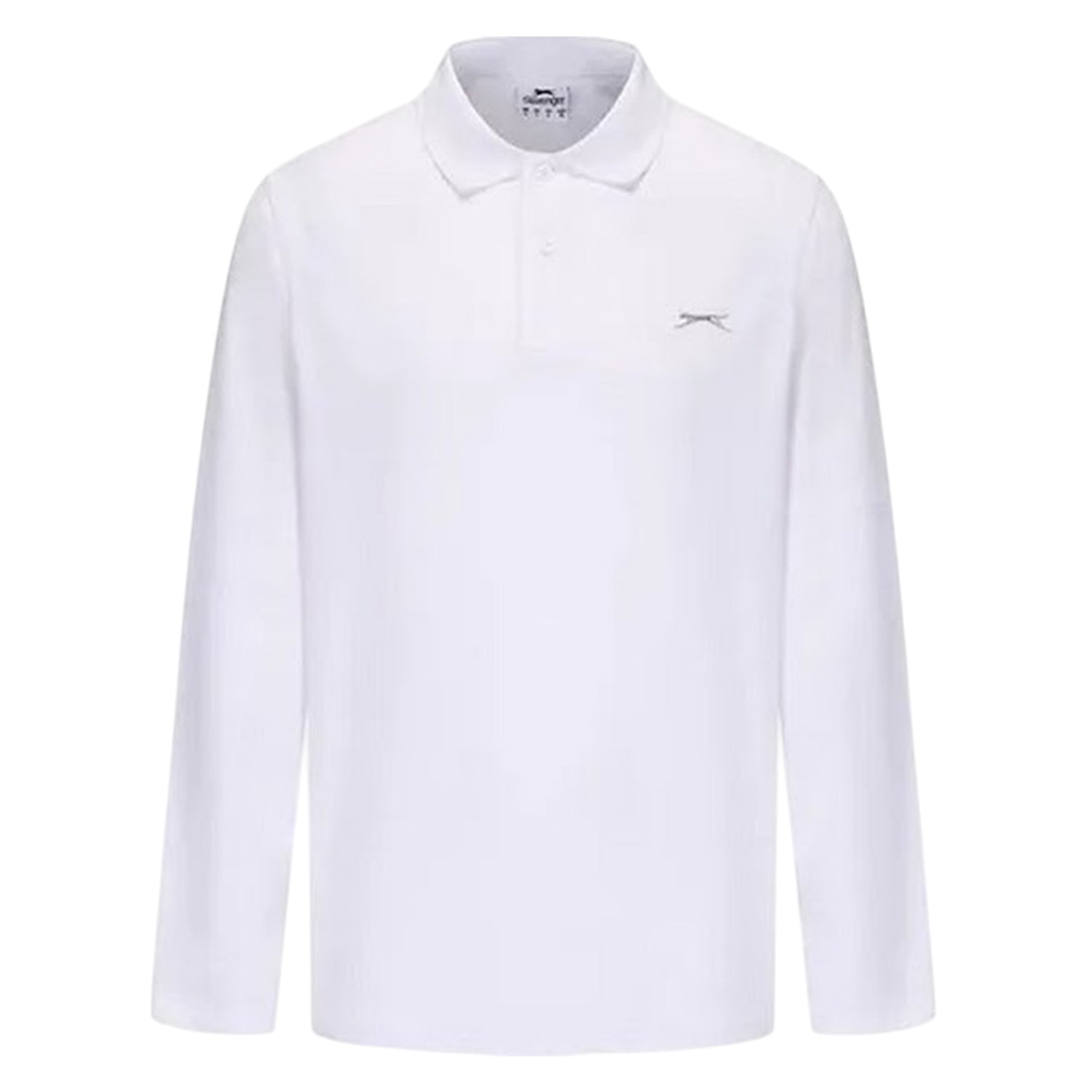 Cream - Front - Slazenger Mens Logo Long-Sleeved Cricket Shirt