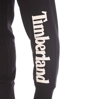 Black - Side - Timberland Mens Northwood Logo Jogging Bottoms