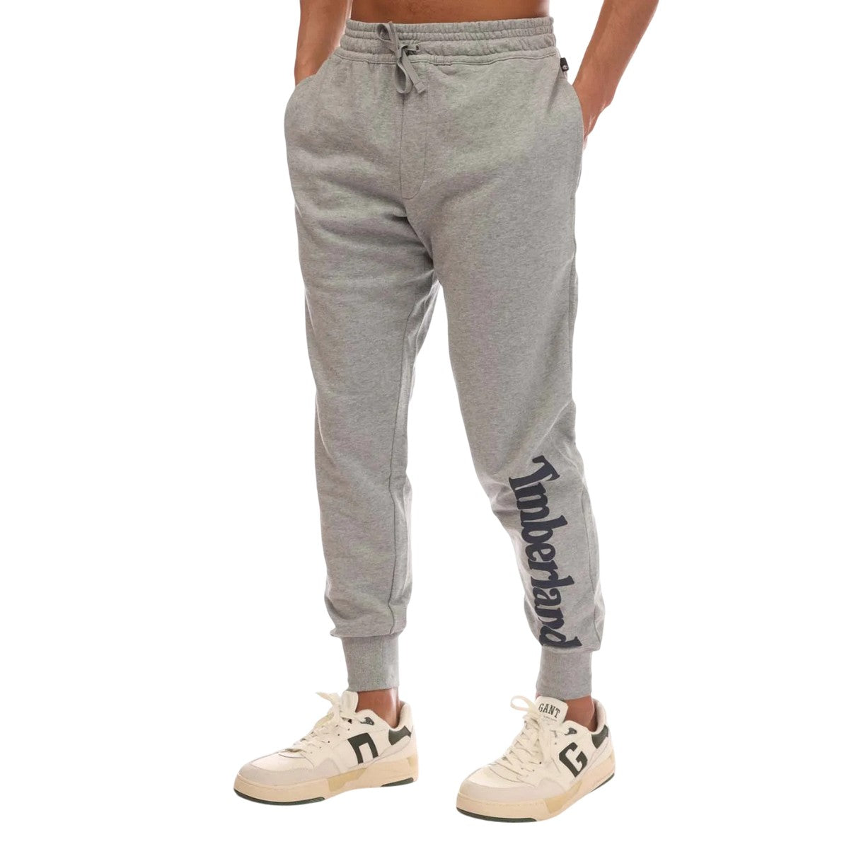 Grey - Front - Timberland Mens Northwood Logo Jogging Bottoms