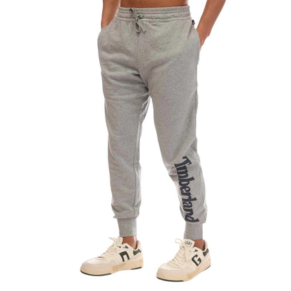 Grey - Front - Timberland Mens Northwood Logo Jogging Bottoms