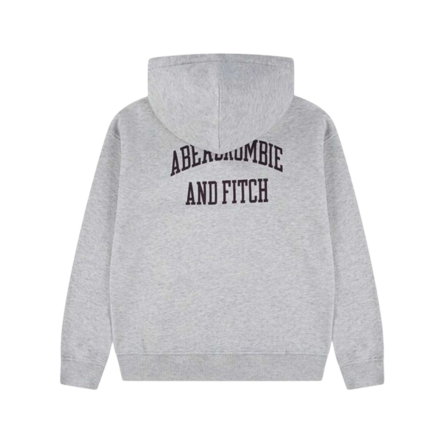 Light Grey - Back - Abercrombie & Fitch Childrens-Kids Back Print Fleece Hoodie