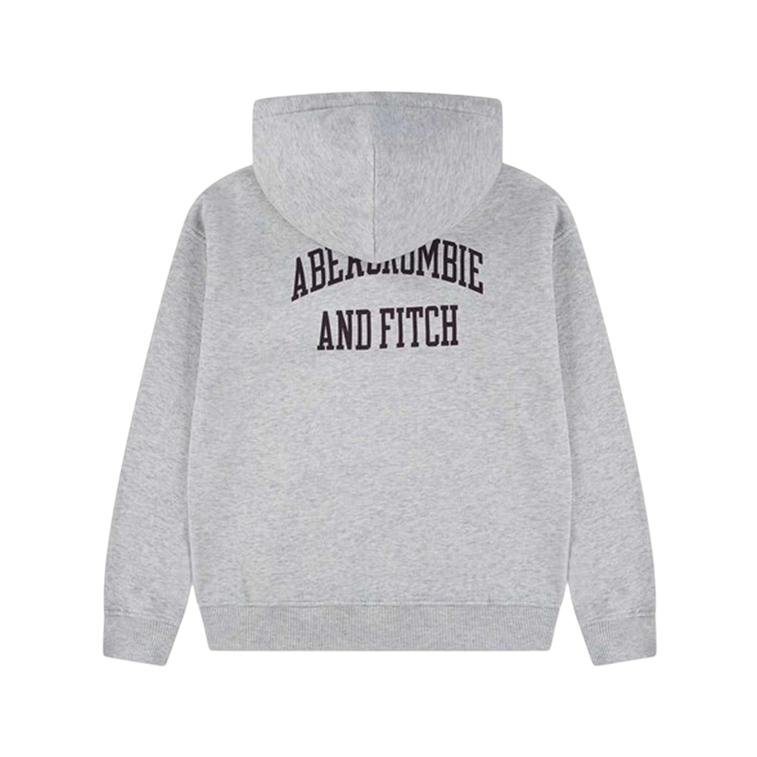 Light Grey - Back - Abercrombie & Fitch Childrens-Kids Back Print Fleece Hoodie