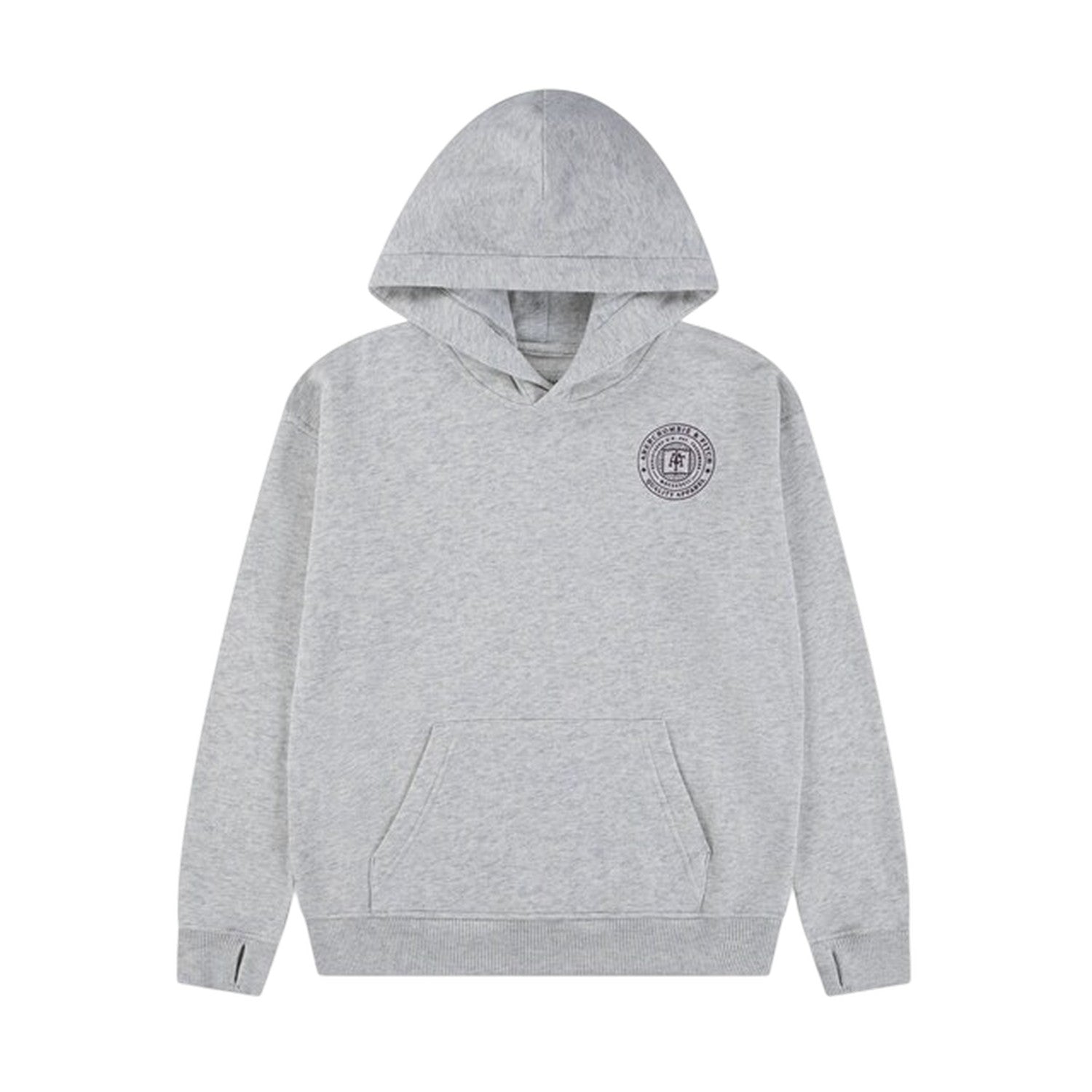Light Grey - Front - Abercrombie & Fitch Childrens-Kids Back Print Fleece Hoodie