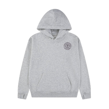 Light Grey - Front - Abercrombie & Fitch Childrens-Kids Back Print Fleece Hoodie