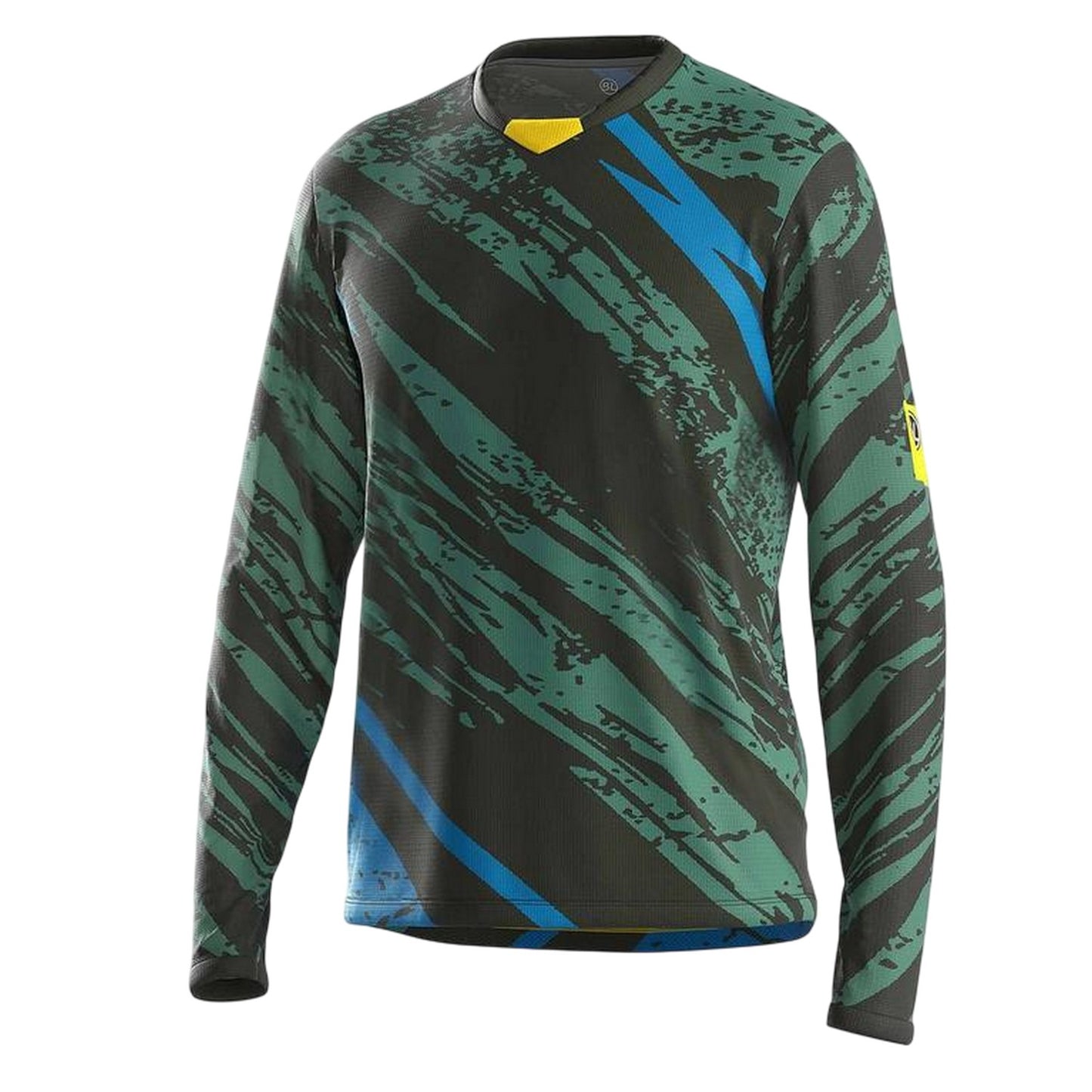 Dark Green - Front - Bicycle Line Mens Ponente Long-Sleeved Cycling Jersey
