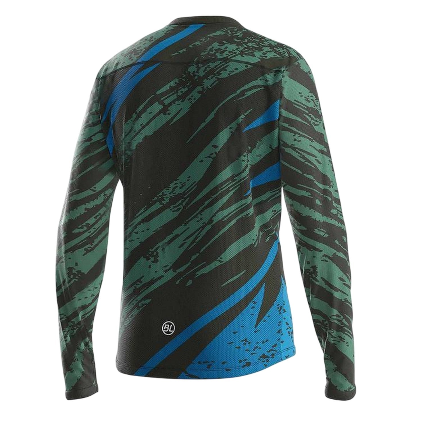 Dark Green - Back - Bicycle Line Mens Ponente Long-Sleeved Cycling Jersey