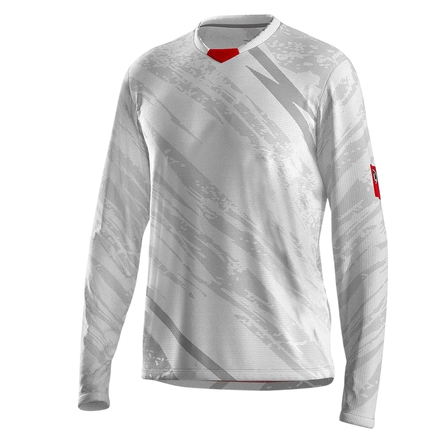 Silver - Front - Bicycle Line Mens Ponente Long-Sleeved Cycling Jersey
